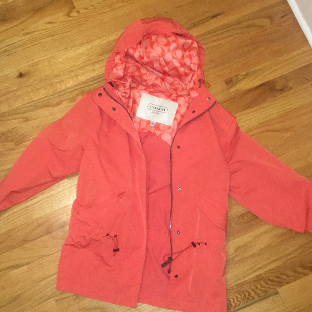 Women’s Coach rain jacket